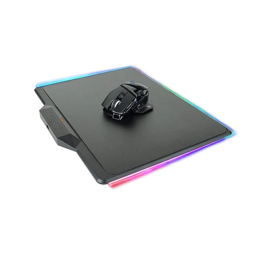 Набор игровая мышь + коврик Mad Catz R.A.T. AIR чёрные (Ионистор 2.4 гГц USB PMW3360 Omron 10