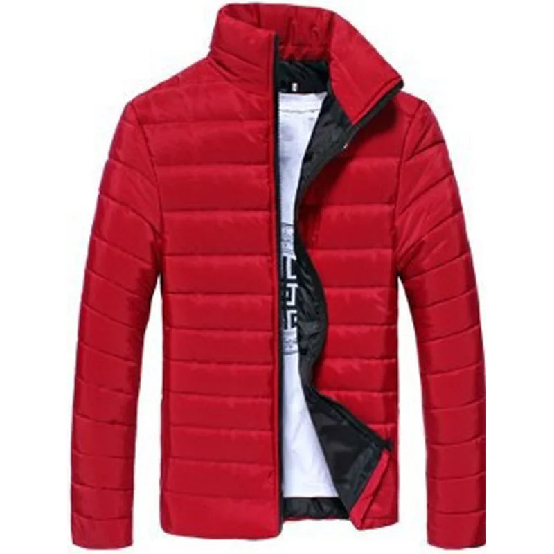 ZOGAA мужская легкая парка Вес зимние теплые пальто хлопковые однотонные