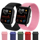 Нейлоновый Плетеный ремешок для Соло для Xiaomi Amazfit Bip Lite1SU Band Amazfit GTS 2 2e GTR 42 мм, эластичный браслет