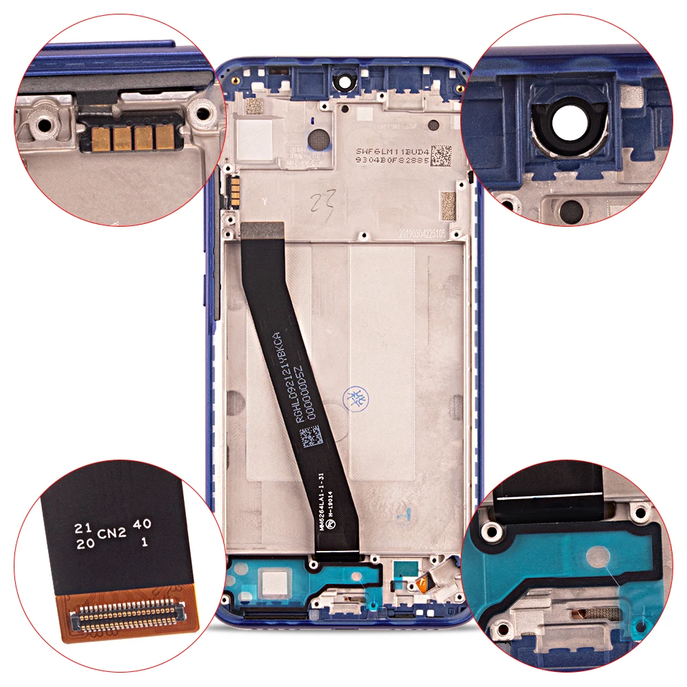 Протестированный ЖК дисплей для Xiaomi Redmi 7 дигитайзер сенсорная панель запасные