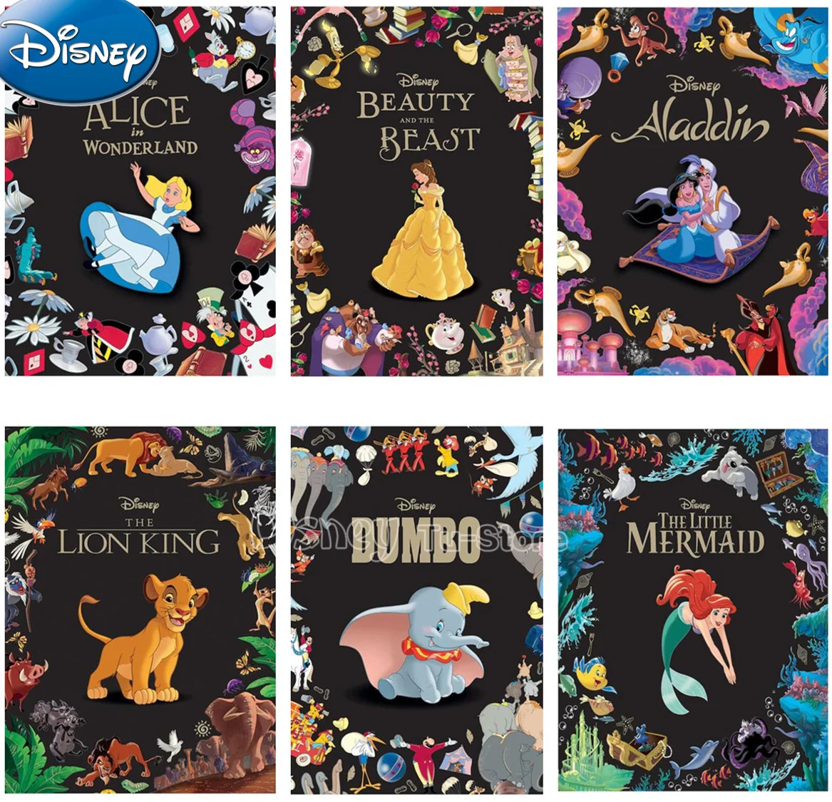 

Disney Diy Diamond Painting Cartoon Snow White Mermaid Lion King 5d Square Diamond Diamond Embroidered Mosaic Decoration Home