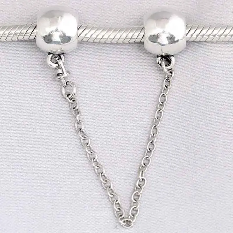 

Original Logo Ball Lock Safety Chain Beads Fit 925 Sterling Silver Bead Charm Women Europe Bracelet Bangle Diy Jewelry