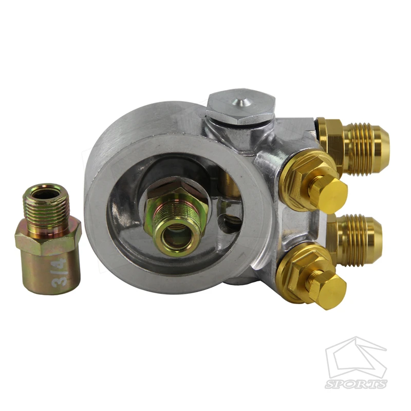 

Алюминиевый Масляный фильтр AN10 охладитель Сэндвич пластина адаптер термостат w/80 градусов 176 F