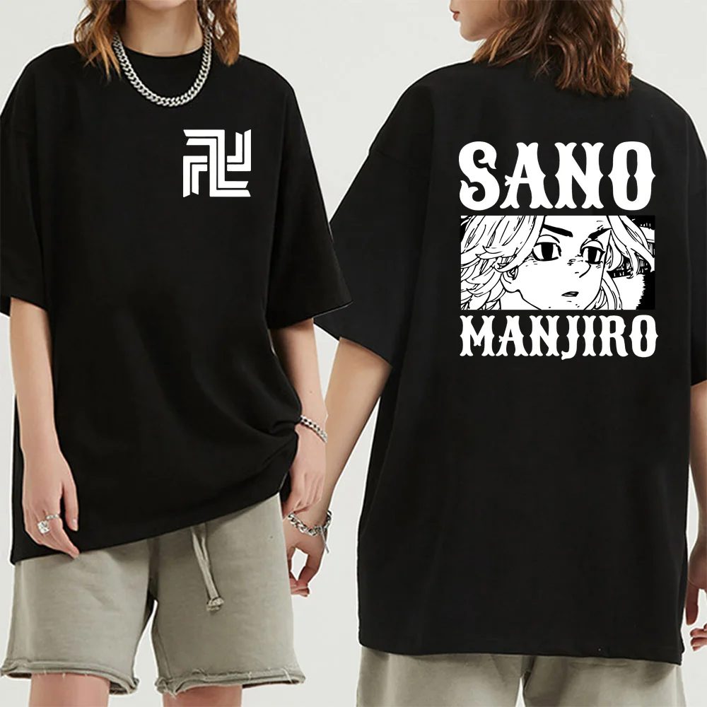

Футболка унисекс с принтом Токийский Мстители мангиро микей Сано, свободная рубашка в стиле хип-хоп с аниме, крутая футболка с принтом, одеж...