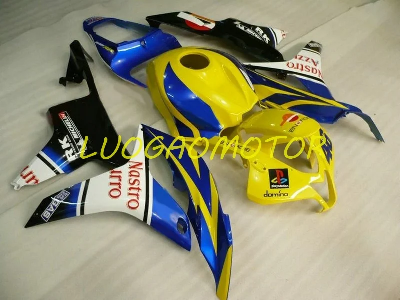 

Injection Body kits Free Custom Cowlings New ABS Yellow White Blue Fairings kits for HONDA CBR600RR F5 2007-2008-07-08 Bodywork