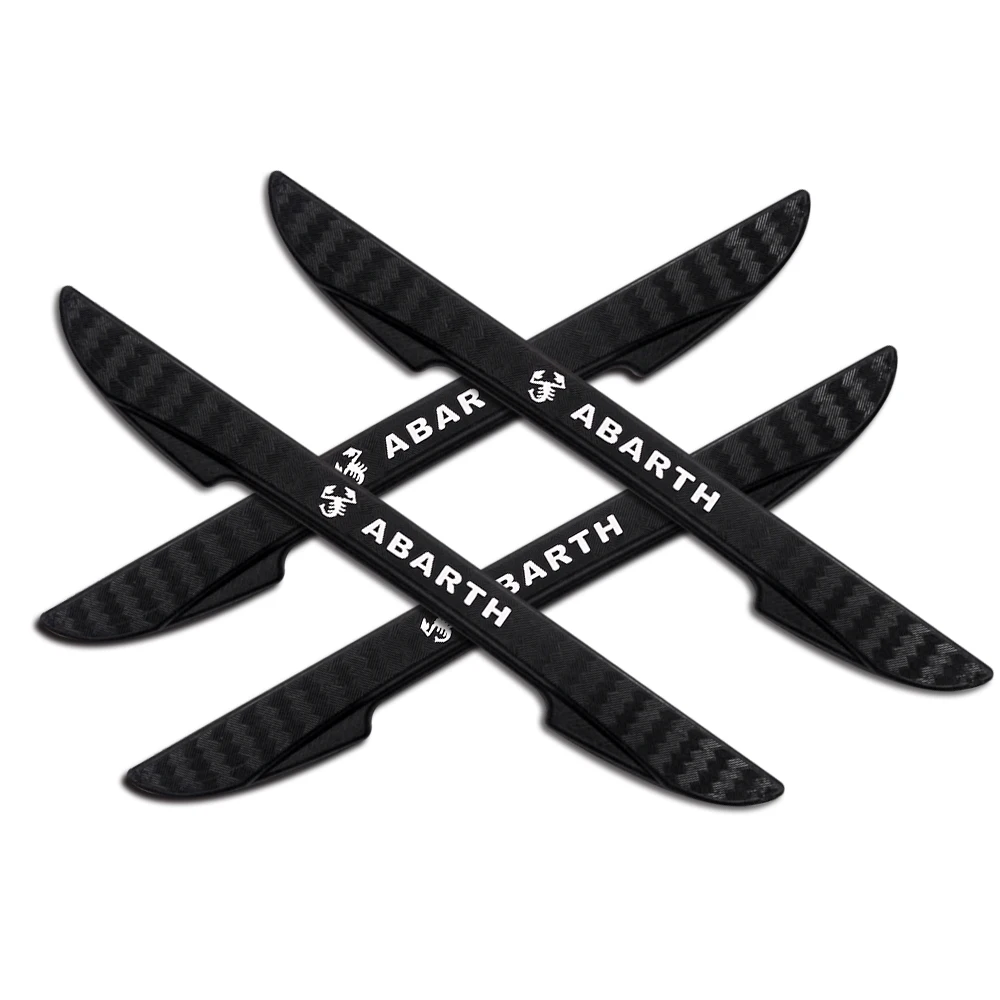 

4Pcs Car Door Anti-Collision Bumper Strip Door Side Edge Protective Sticker for Abarth 500 Stilo Ducato Bravo Auto Accessories