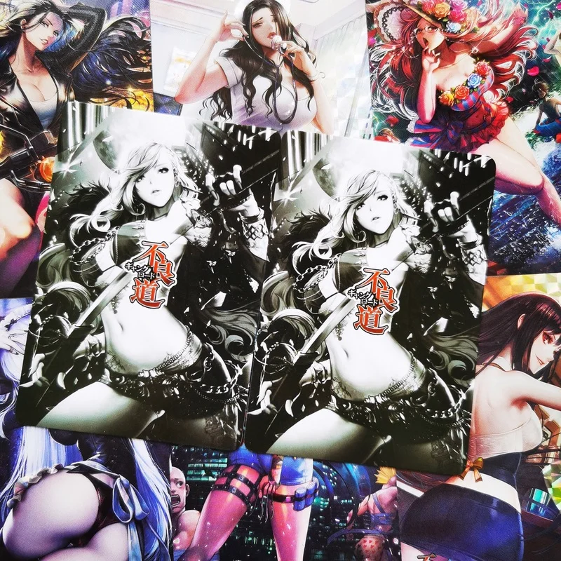 

9pcs/set ACG Bad Way Sexy Beauty No.3 Refraction Toys Hobbies Hobby Collectibles Game Anime Collection Cards