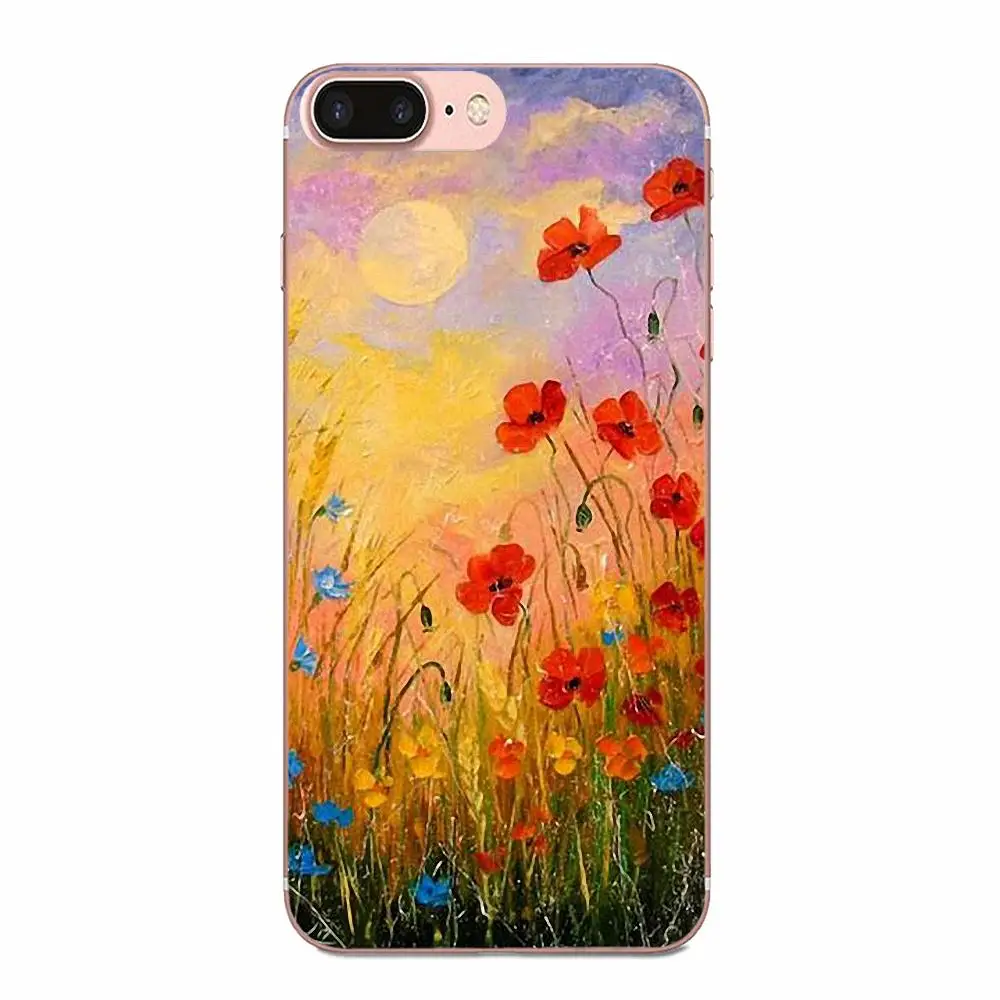 Рисование цветов масляными красками мягкие популярные для Huawei NOVA 2 V20 Y3II Y5 Y5II Y6 Y6II