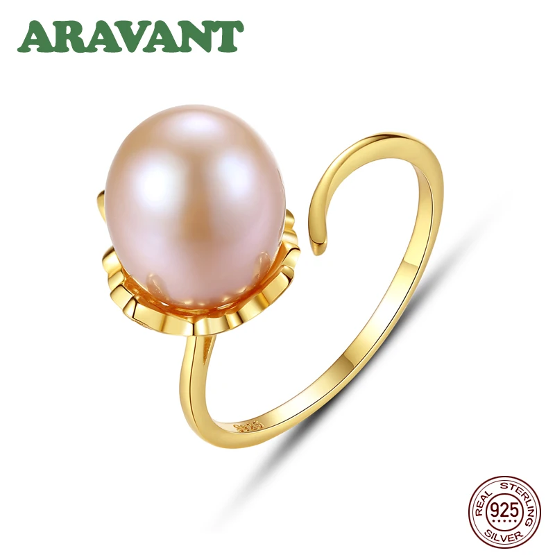 

Женское регулируемое серебряное кольцо с пресноводным жемчугом 9-10 мм