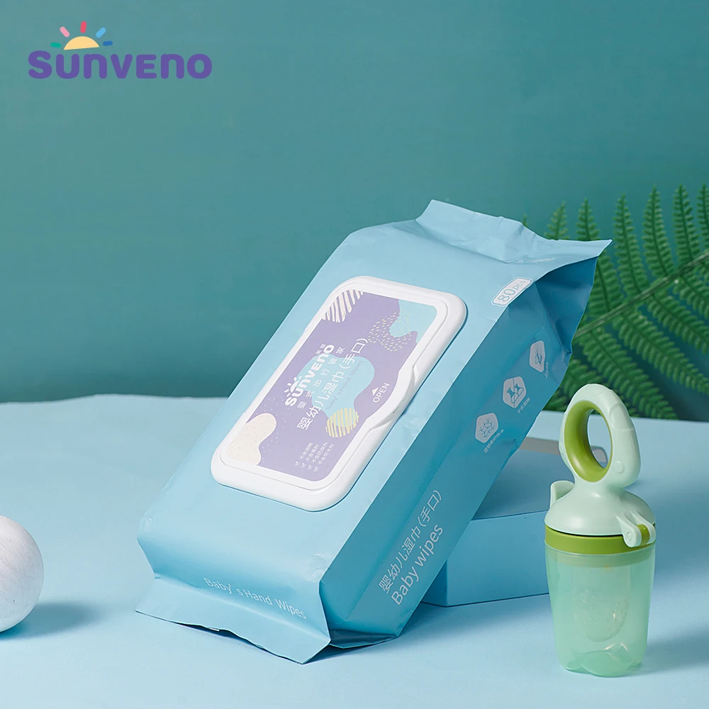 Sunveno влажные салфетки для мамы и ребенка чувствительные детские флип топ 80