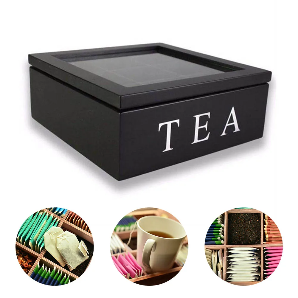 Деревянная коробка для чая из натурального бамбука сумка органайзер чехол