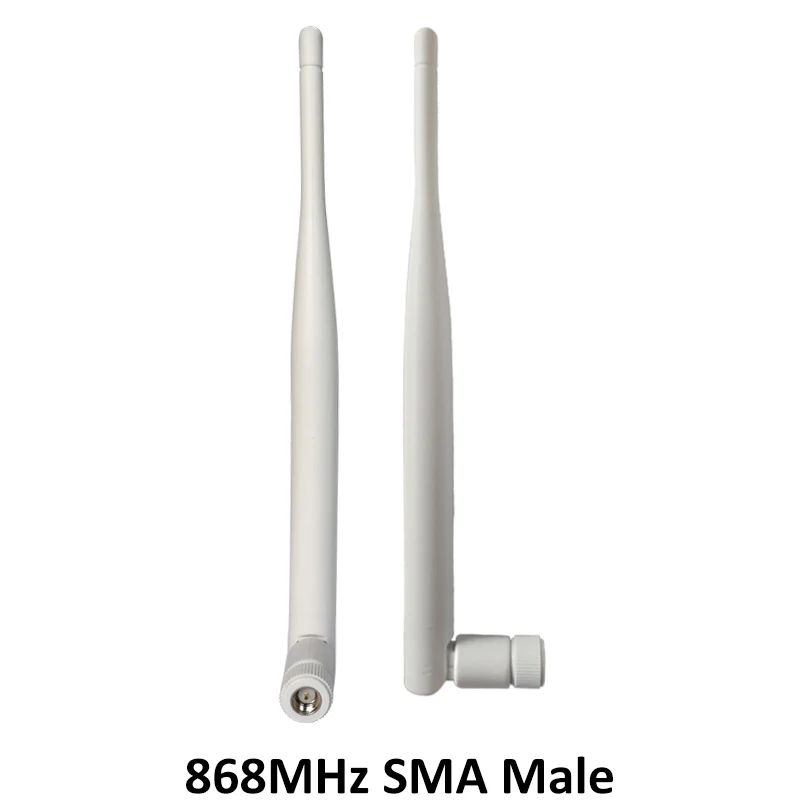 Белая антенна lora 868 МГц 915 5dbi SMA Штекерный разъем GSM Водонепроницаемая 21 см фотокабель/u.FL Pigtail|Антенны для