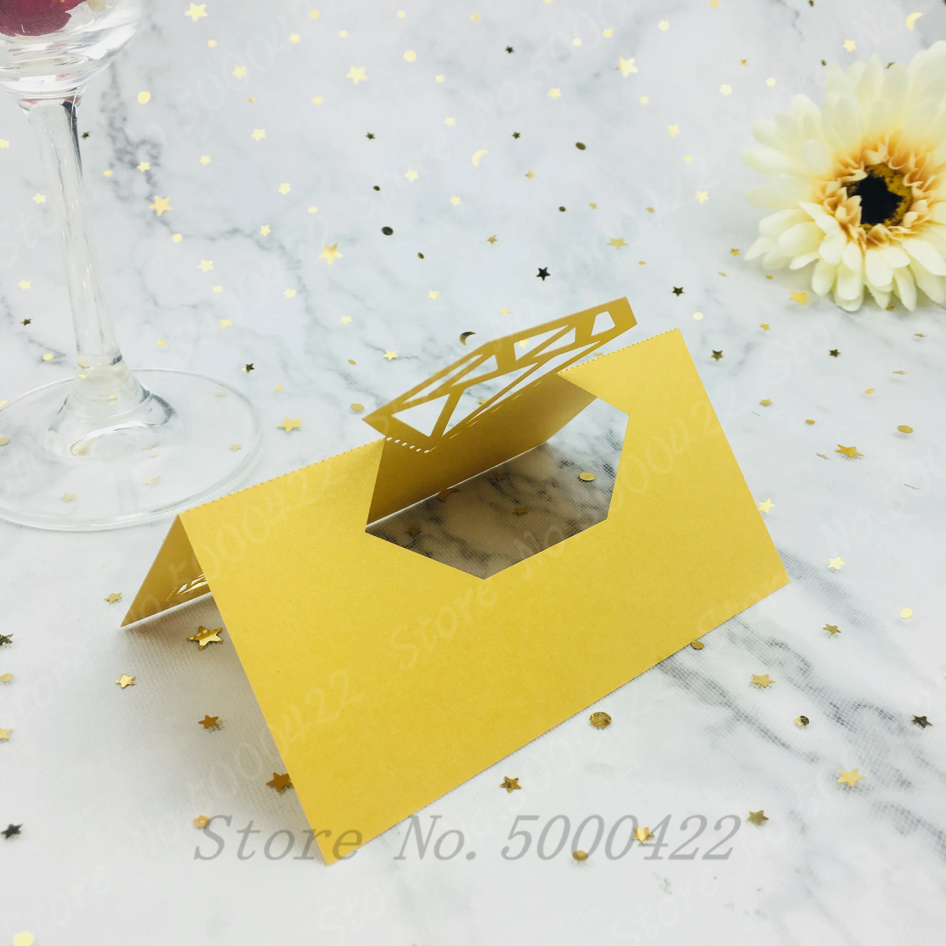 50 шт. Алмазный Свадебный Стол отметка винный бокал Женская тема приглашение