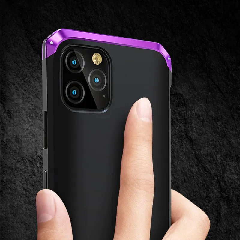 Винтажный металлический чехол для телефона iPhone X Xs Max XR противоударный бампер