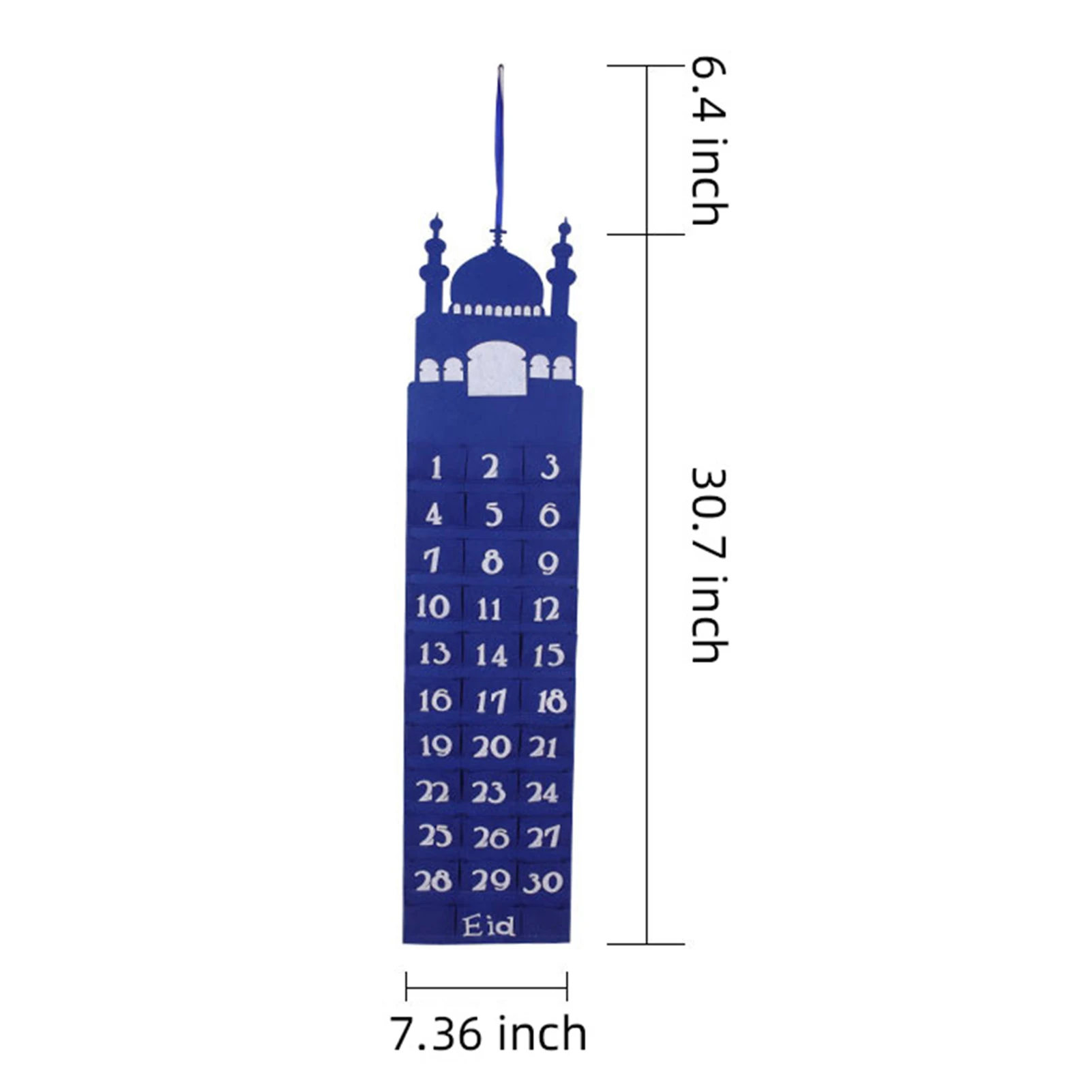 

Ramadan Decoration for Home Eid Mubarak Felt Calendar Mubarak hanging Countdown Calendar For Ornament Home F2
