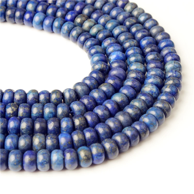 

Linxiang Fashion jewelry 4x6 ~ 5x8mm natural gemstone interval bead green gold pine bead DIY women's Bracelet Necklace Earrings