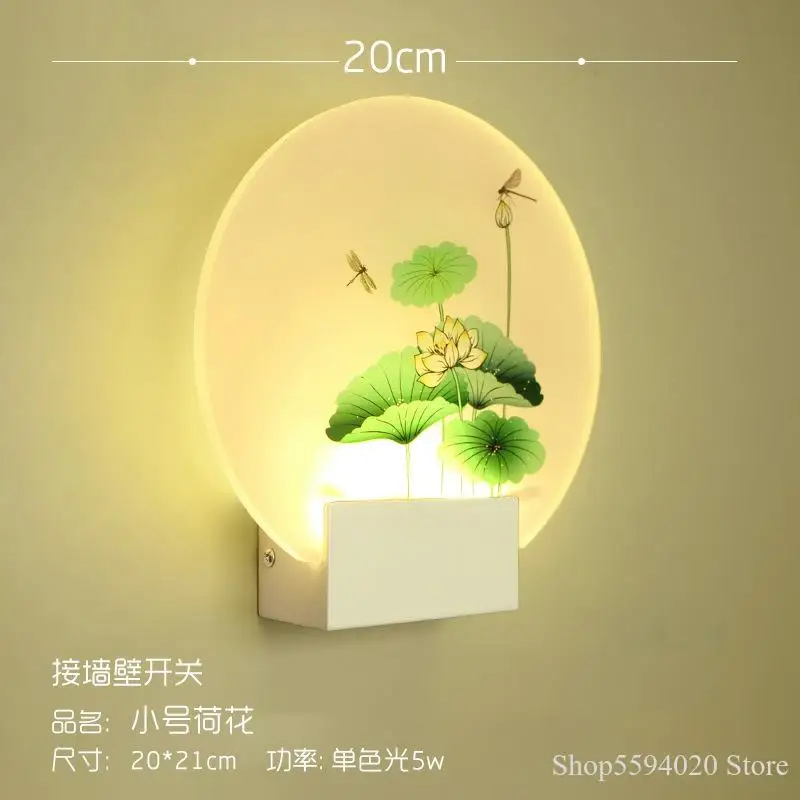 Новая китайская акриловая настенная лампа в скандинавском стиле