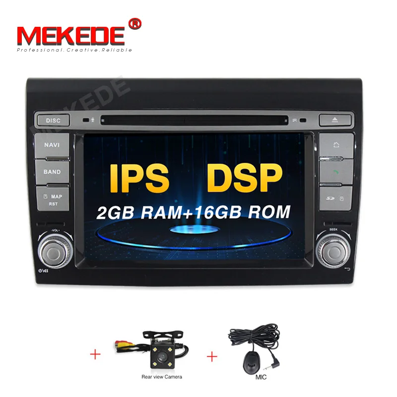 16G DVD CAMERA DSP Автомобильный мультимедийный плеер Android 9,0 gps 2 Din стерео система для Fiat/Bravo 2007-2012 4 ядра 2 ГБ ram радио am fm Wifi USB - Цвет: 16G DVD CAMERA