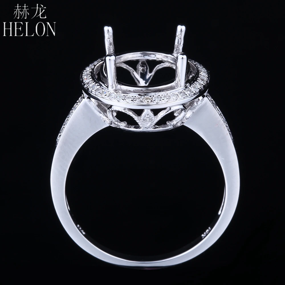 HELON однотонное 14K белое золото женское Модное изящное ювелирное изделие