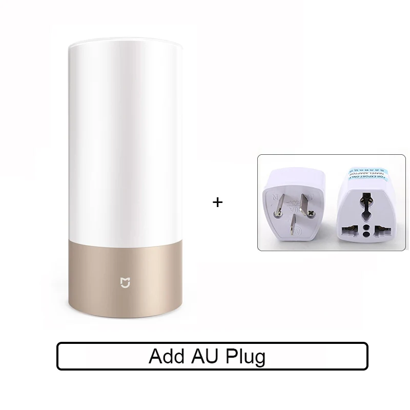 Add AU Plug Xiaomi Mijia прикроватная лампа mijia прикроватная лампа светильник кровать светильник Романтический помощь во сне bluetooth подключение Wi-Fi мягкий светодиодный ночной Светильник - Цвет: Add AU Plug