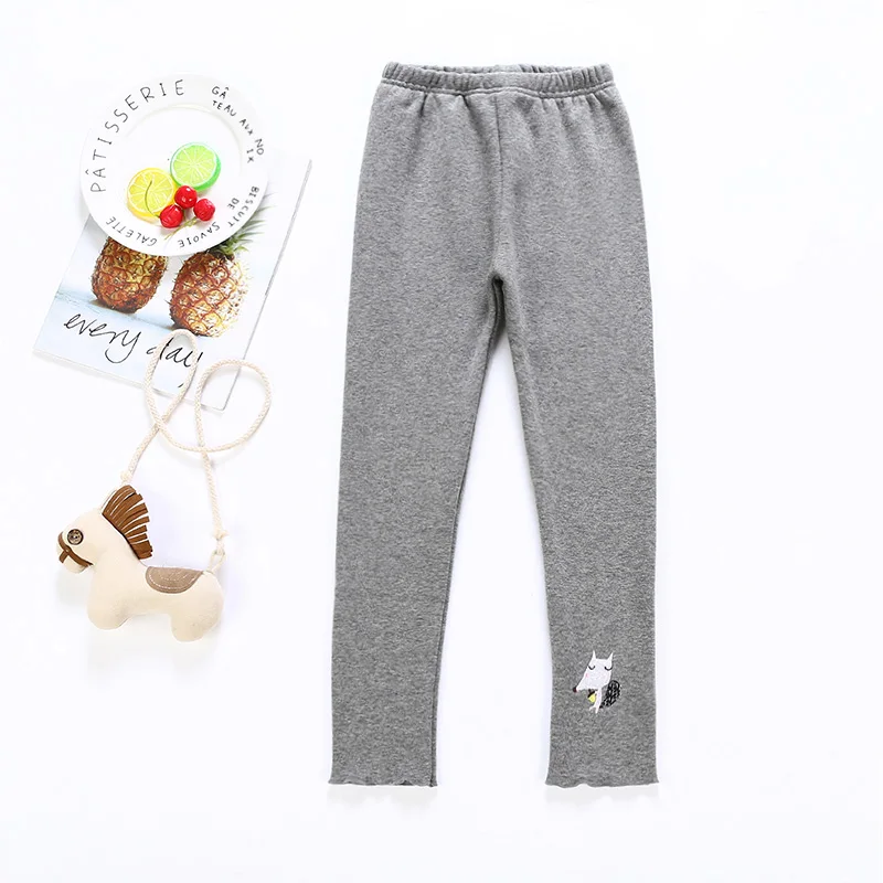 HL-Warm-Gray Новинка, Леггинсы для девочки Детские getry брюки на теплую весну брюки, леггинсы для девочек, для детей Одежда для детей 2-9 лет - Цвет: HL-Warm-Gray