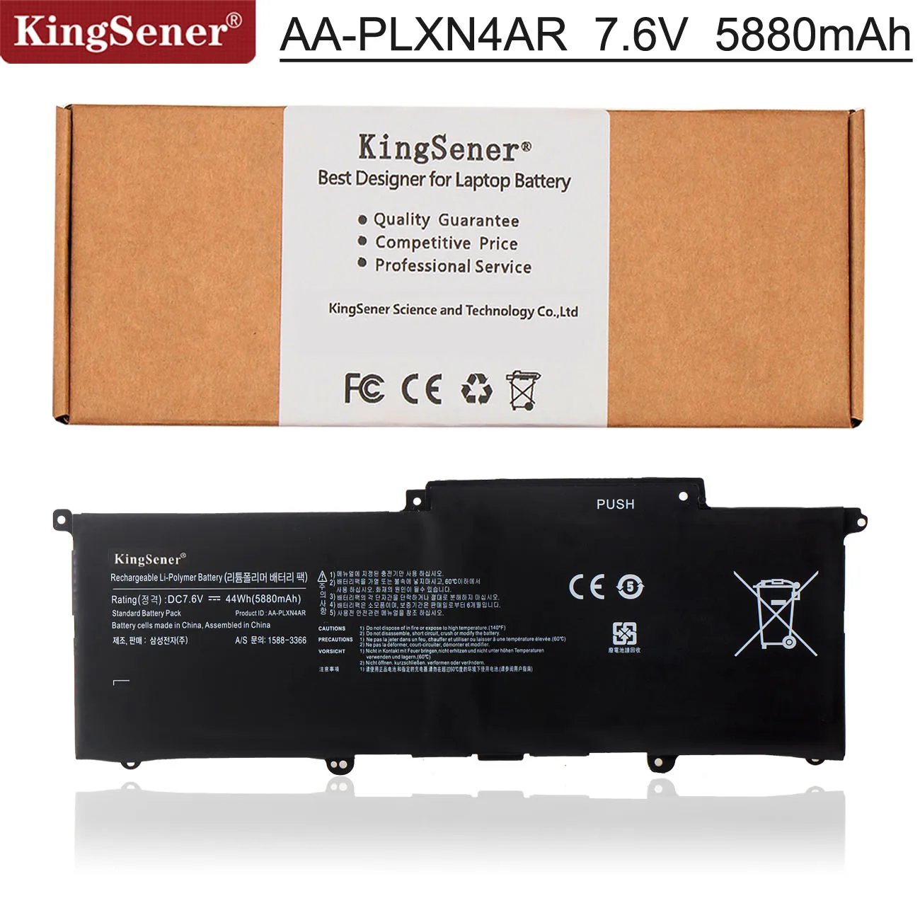 Аккумулятор Kingsener 7 5 в 5880 мА · ч AA-PLXN4AR мАч для ноутбука SAMSUNG Ultrabook 900X3D 900X3C 900X3B 900X3E