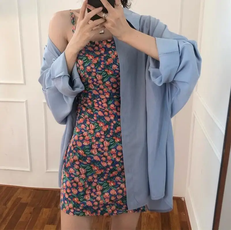Casual Loose Blouses Shirt 2021 Spring Summer Blouses Shirts Vintage Oversize Buttons Korean Style Office Lady Wild Tops CL863