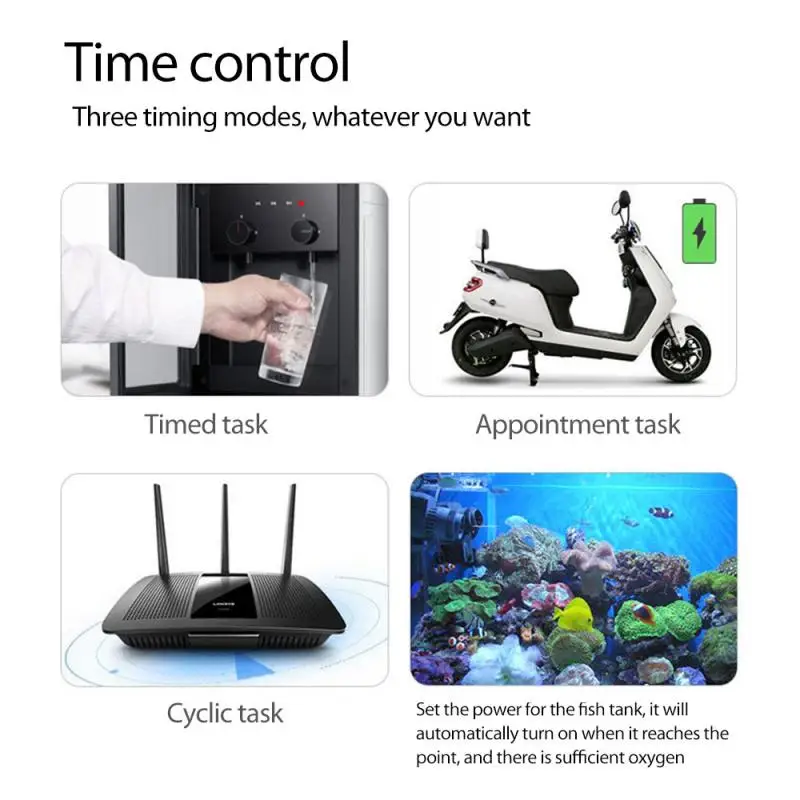 WiFi смарт-разъем ЕС 10A 16A гнездо Мощность монитор Функция времени через Tuya