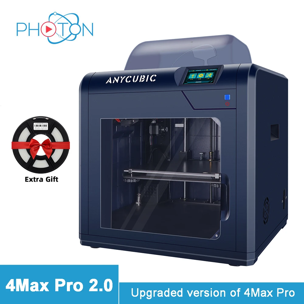 

NEW 3d Printer 2020 New Anycubic 4Max Pro 2.0 Upgraded Design Large Build Volume 270*210*190mm Closed Printing No Noise