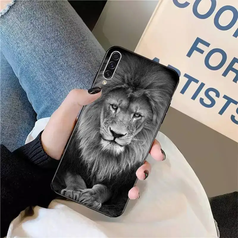 

Lion ferocious grassland animal Phone Case For Samsung galaxy A S note 10 7 8 9 20 30 31 40 50 51 70 71 21 s ultra plus