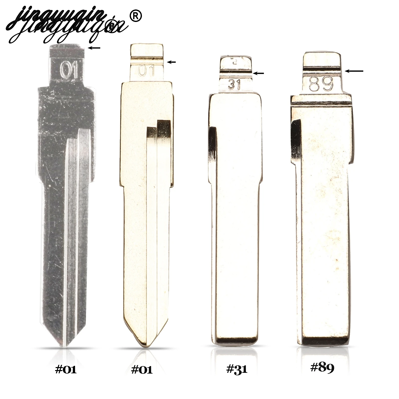 

jingyuqin for Audi 100 Gol B4 A2 A3 A4 A6 A6L A8 S5 Q7 TT 01#Folding Key Blank #01 #31 #89 Car Flip Remote Key Blade