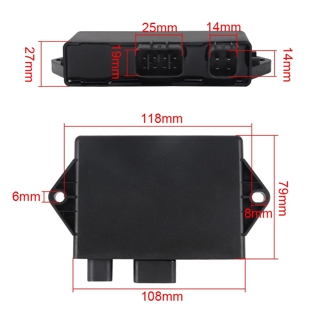 Модуль управления зажигания CDI Коробка для Yamaha YFM350 YFM 350 Raptor 2004 2005 2006 2007-2009 Мотоцикл