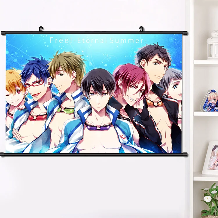 Аниме бесплатно! Харука Тачибана Макото Косплей прокрутки плакат манга