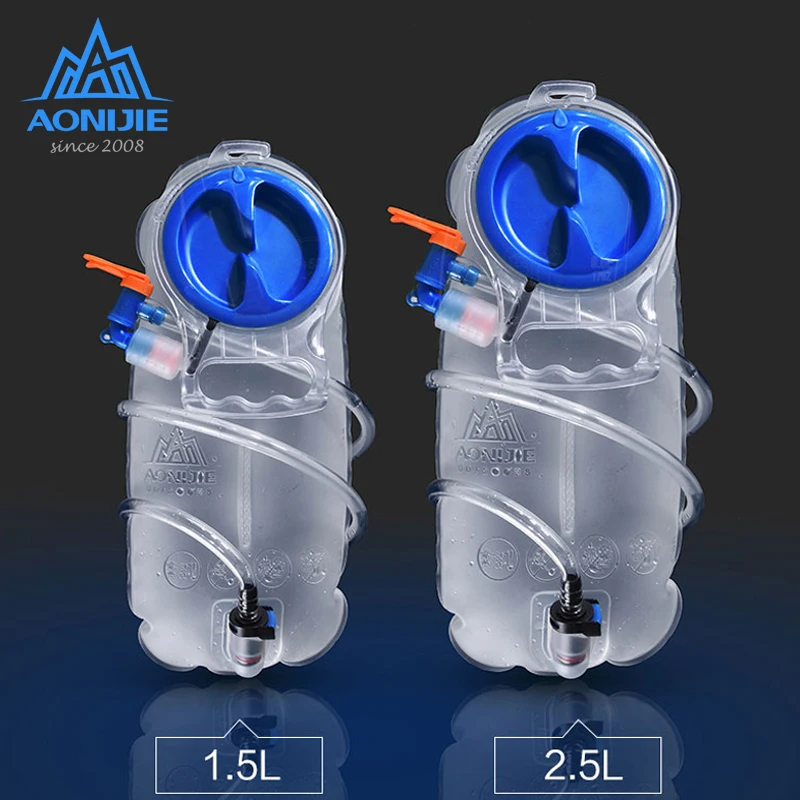 AONIJIE водный Пузырь 1.5L 2.5L мягкий резервуар гидратация пакет сумка для хранения