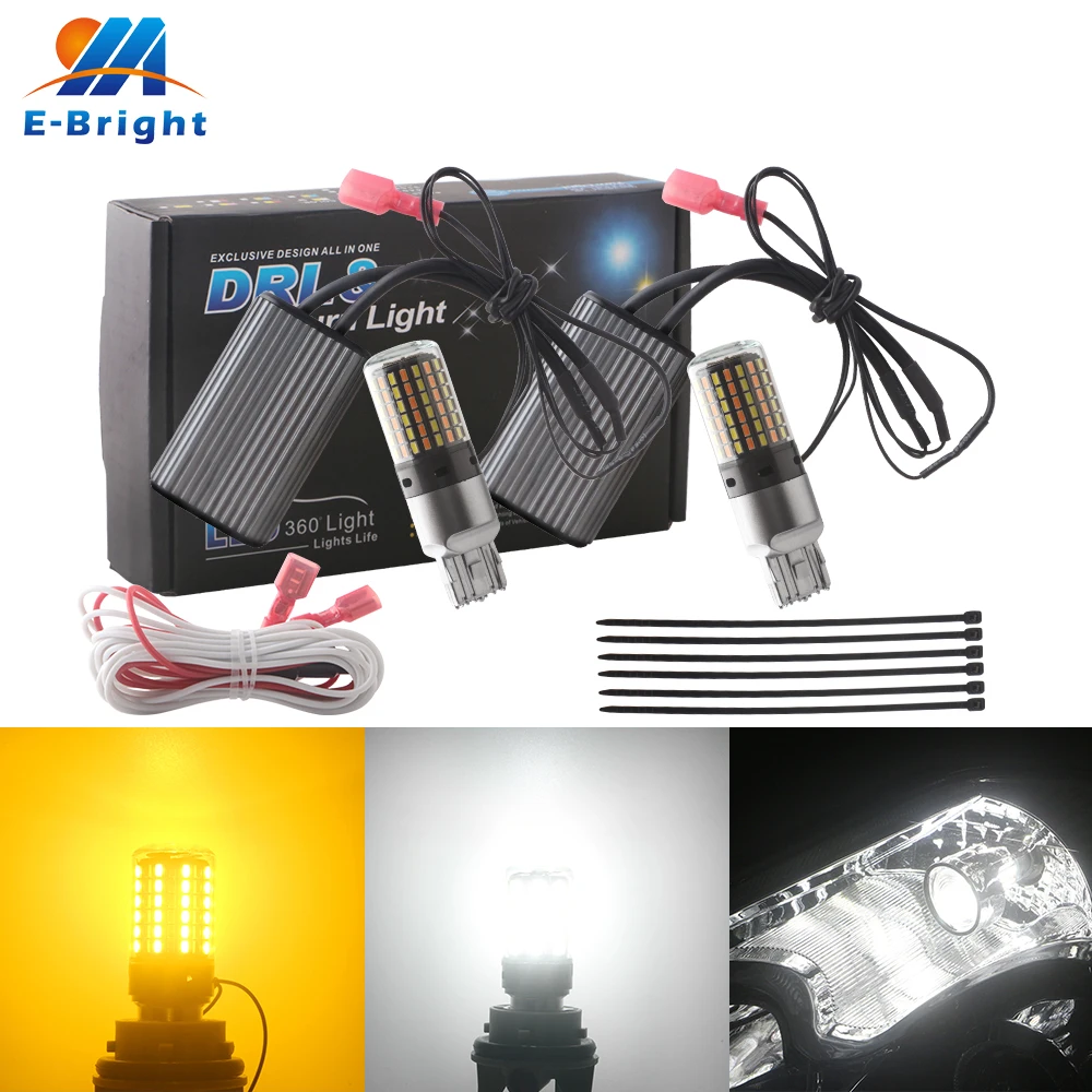 2X с can-bus AC/DC 12V 3014 Светодиодный BA15S P21w BAU15S Py21w 3156 P27w 7440 W21w лампы поворота сигнал DRL