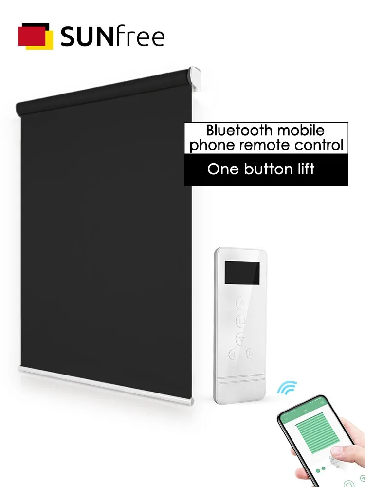 Bluetooth управление моторизованные жалюзи DC12V трубчатые моторные оконные шторы с