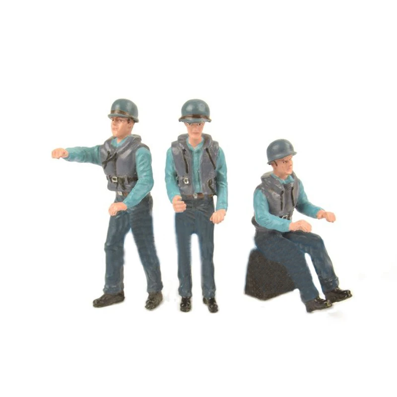 

1PCS Simulation 6x2.8cm 8.3x2.5cm 8.2x3.1cm Resin Soldier Model Doll Figure for RC Working Ship Boat Parts