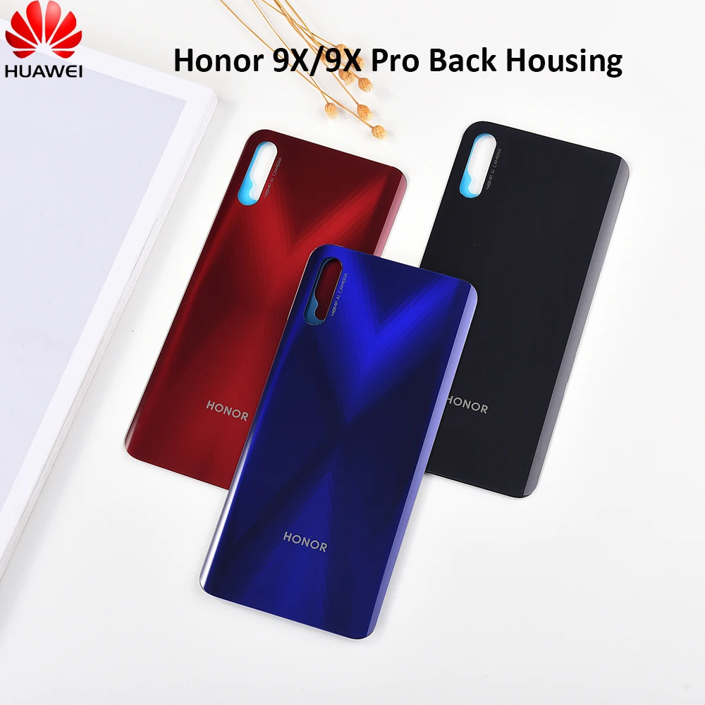 Задняя крышка батарейного отсека для Huawei Honor 9X/9X Pro с наклейками и логотипом |