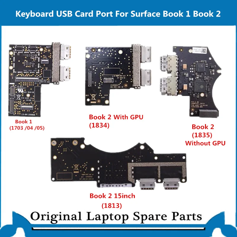 

Original 1703 USB Board for Surface book 1 2 1704 1835 1834 1813 Keyboard USB Connector Board