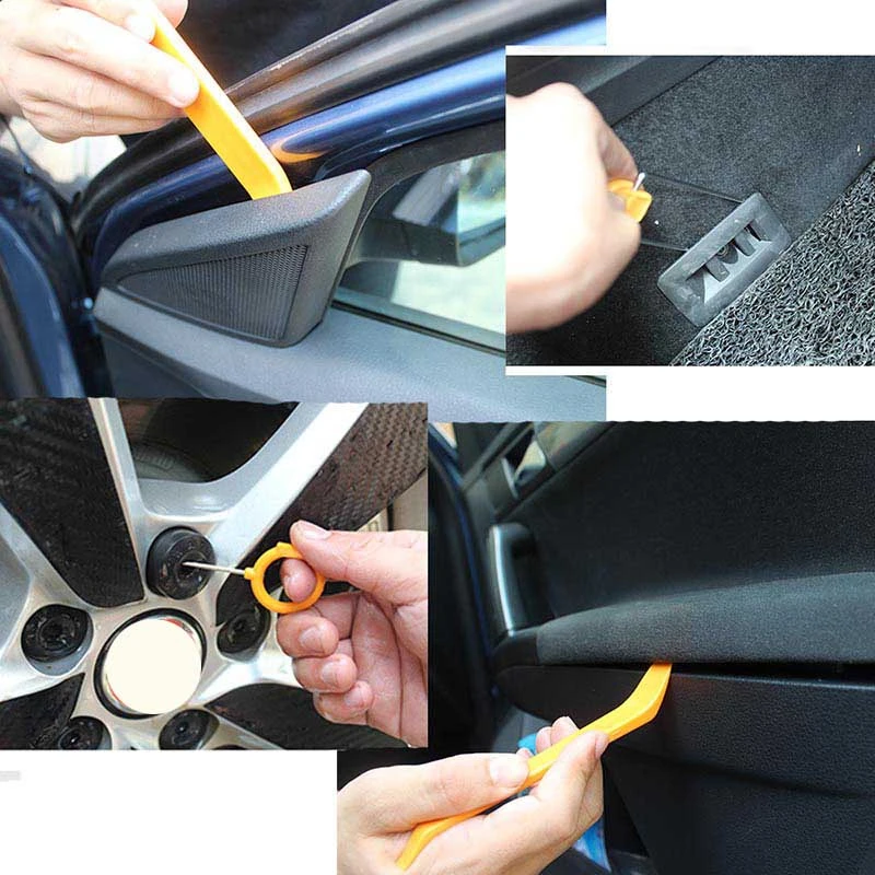 

Audio Removal Pry Car Radio Door Clip Panel Trim Audio Stereo Removal Installation Pry Repair Tool Kit Plastic 12pcs/set