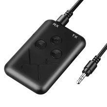 Wireless Bluetooth 4.2 Transmitter 3.5mm Audio Receiver 2 in 1 Audio TV Car Speaker Music Adapter