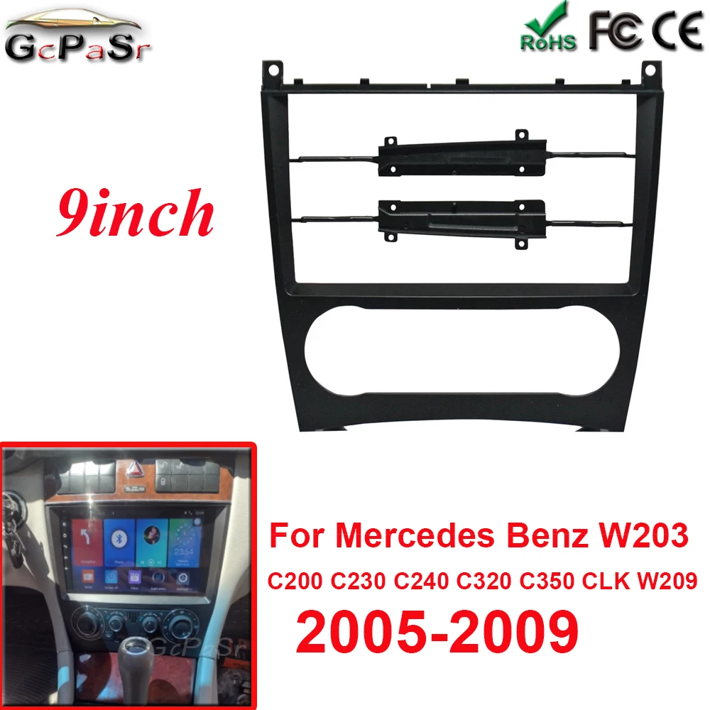 

9-дюймовый автомобильный каркасный кабель Canbus для BENZ C CLASSC Class W203 C200 C230 C240 C320 C350 CLK W209 2005-2009, мультимедийный DVD