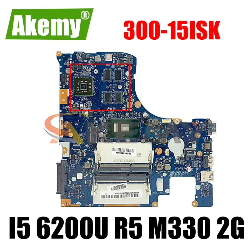 

Akemy Suitable For Lenovo 300-15ISK Laptop Motherboard BMWQ1 BMWQ2 NM-A481 CPU I5 6200U GPU R5 M330 2G 100% 5B20K38185