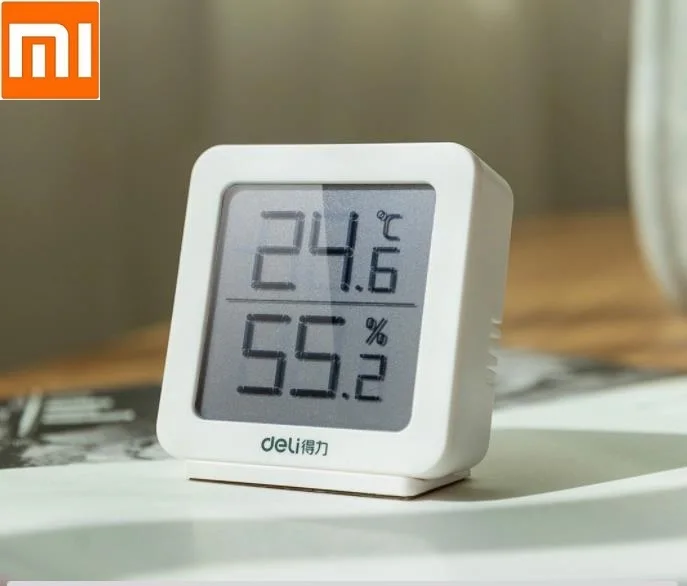 

Электронный термометр и гигрометр Xiaomi, простой модный цифровой ЖК-дисплей для дома и офиса