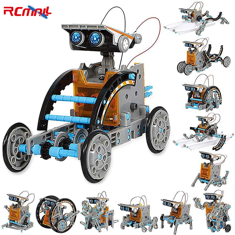 

Creative Educational Toys 12 In 1 Stem Toys Solar Powered Robot Toys Science Kit Building Blocks Toys For 8-10 Years Old Boys