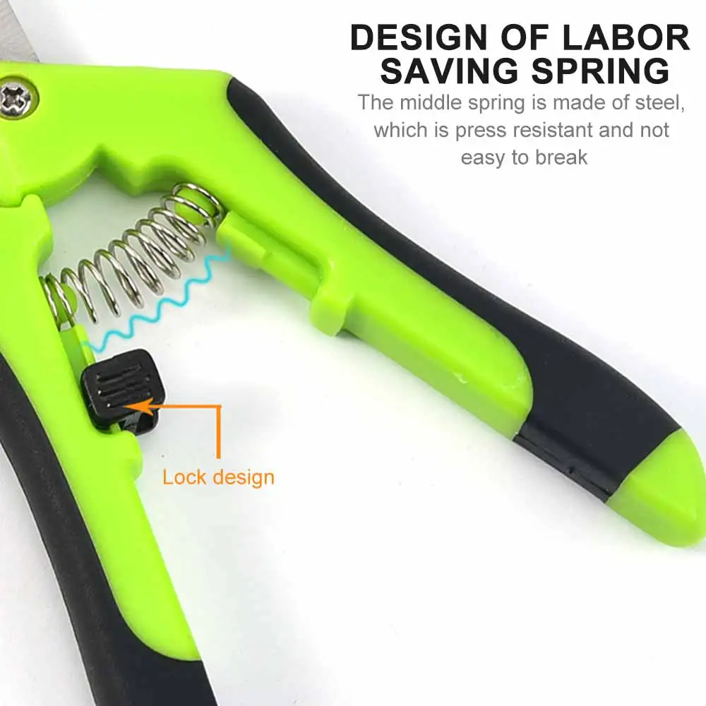 

1Pcs Professional Pruning Shears Trimming Scissors Gardening Hand Pruner Pruning Shear with Comfort Grip Handles