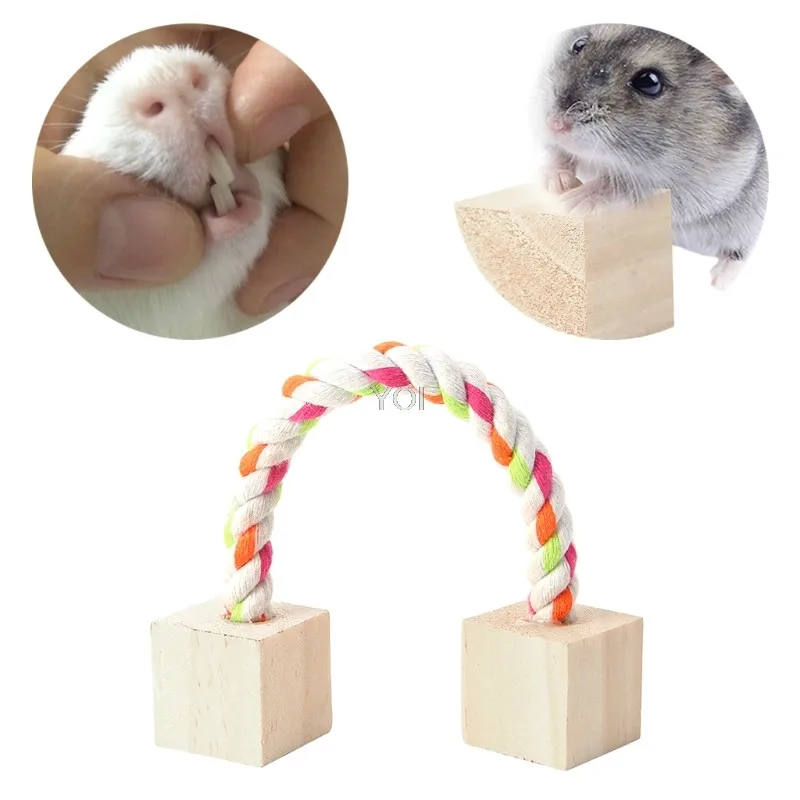 Pet играть тренироваться деревянные жевательные игрушки для домашних животных