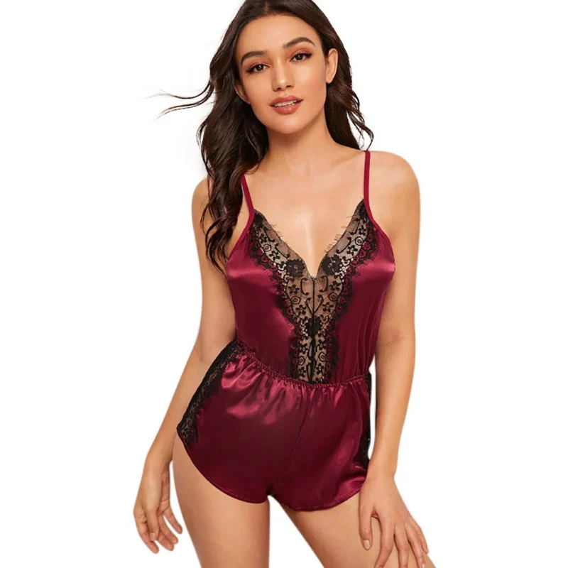 Женское сексуальное кружевное белье ночное комплект одежды для сна G стринги