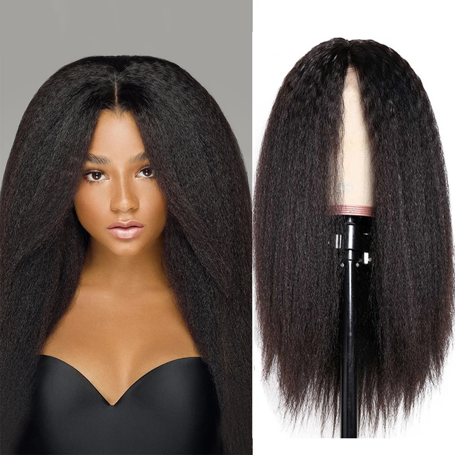 

13x4 Lace Frontal Wig Remy 5x5 Lace Closure Glueless Wigs For Women Human Hair Brazilian Natural Kinky Straight Transparent HD
