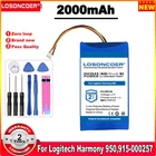 Аккумулятор 2000 мАч 533-000128, 623158 для Logitech 915-000257, 915-000260, Elite, Harmony 950